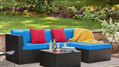 Our Take on the Greesum 5-Piece Light Blue Patio Set