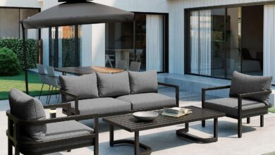 How We Loved the JYH 4-Piece Outdoor Steel Sofa Set