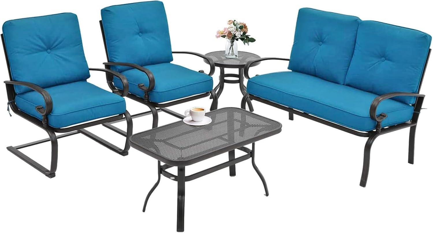 Our Honest Take on the SOLAURA Peacock Blue Patio Set