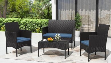 Our Take on the Cozy 4-Piece Rattan Patio Conversation Set
