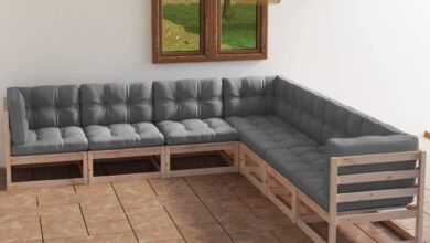 Our Honest Take on the Solid Pinewood 7-Piece Patio Set