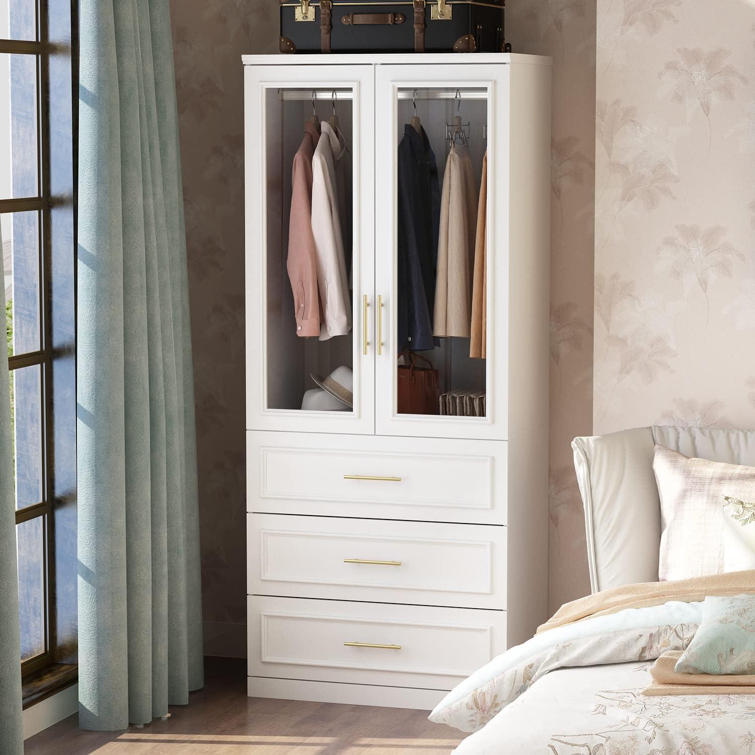 Our Honest Take on the Hitow Wardrobe Armoire’s Stylish Storage