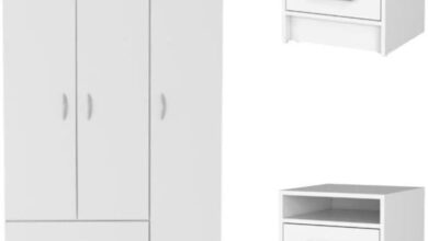 How We Organized Our Space with Home Square’s 3-Piece White Set