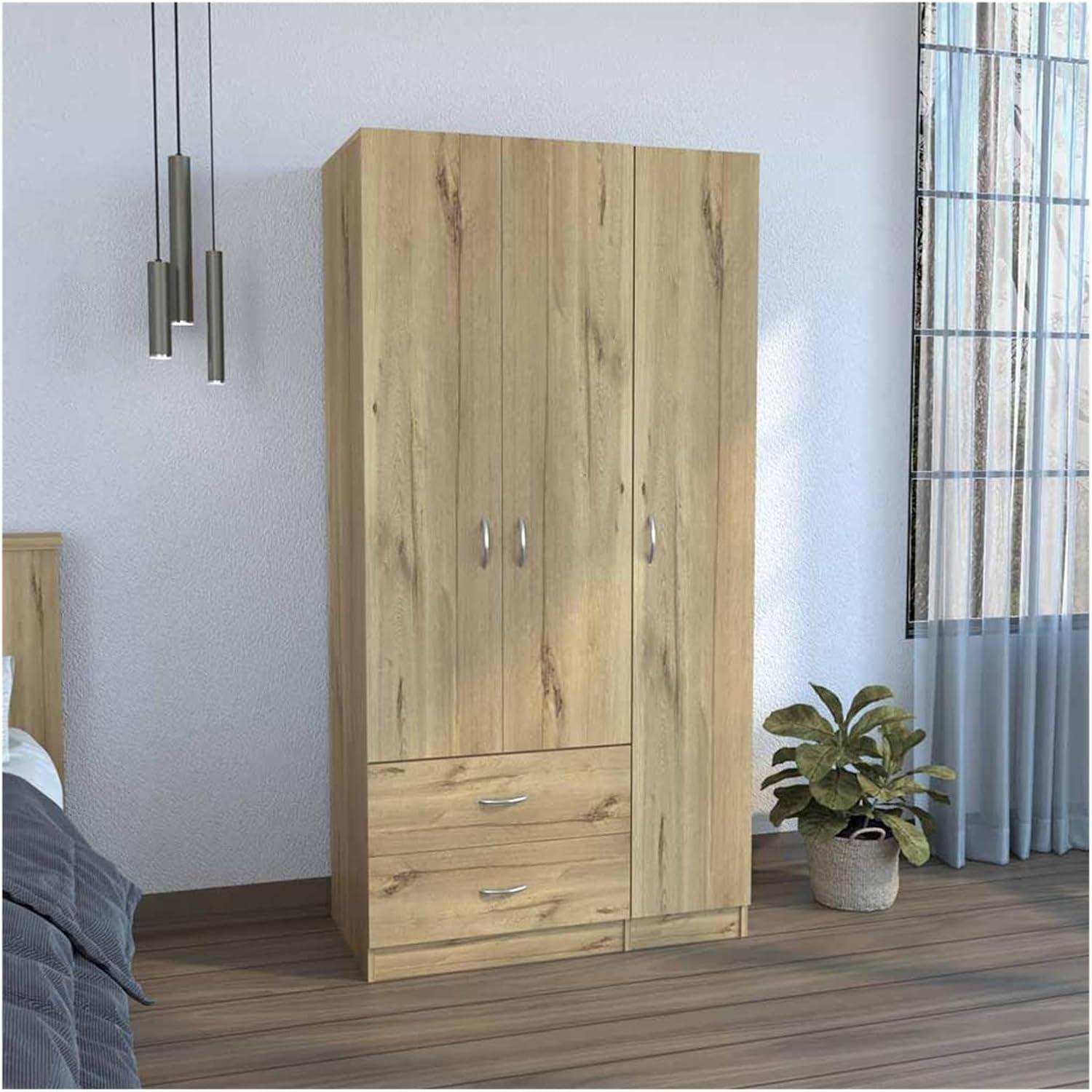 How Our Simple Wardrobe Armoire Transformed Our Bedroom Storage