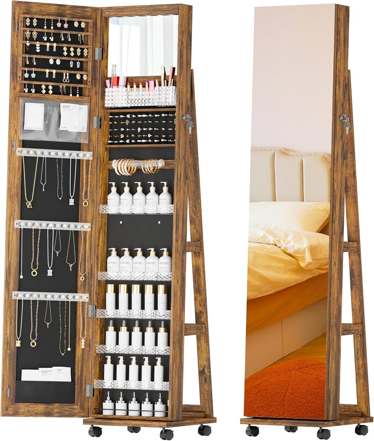 Our Honest Take: TJYGO Mirror Jewelry Cabinet with LED Lights