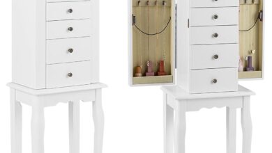 How We Organize Our Treasures: LOKO Jewelry Armoire Review