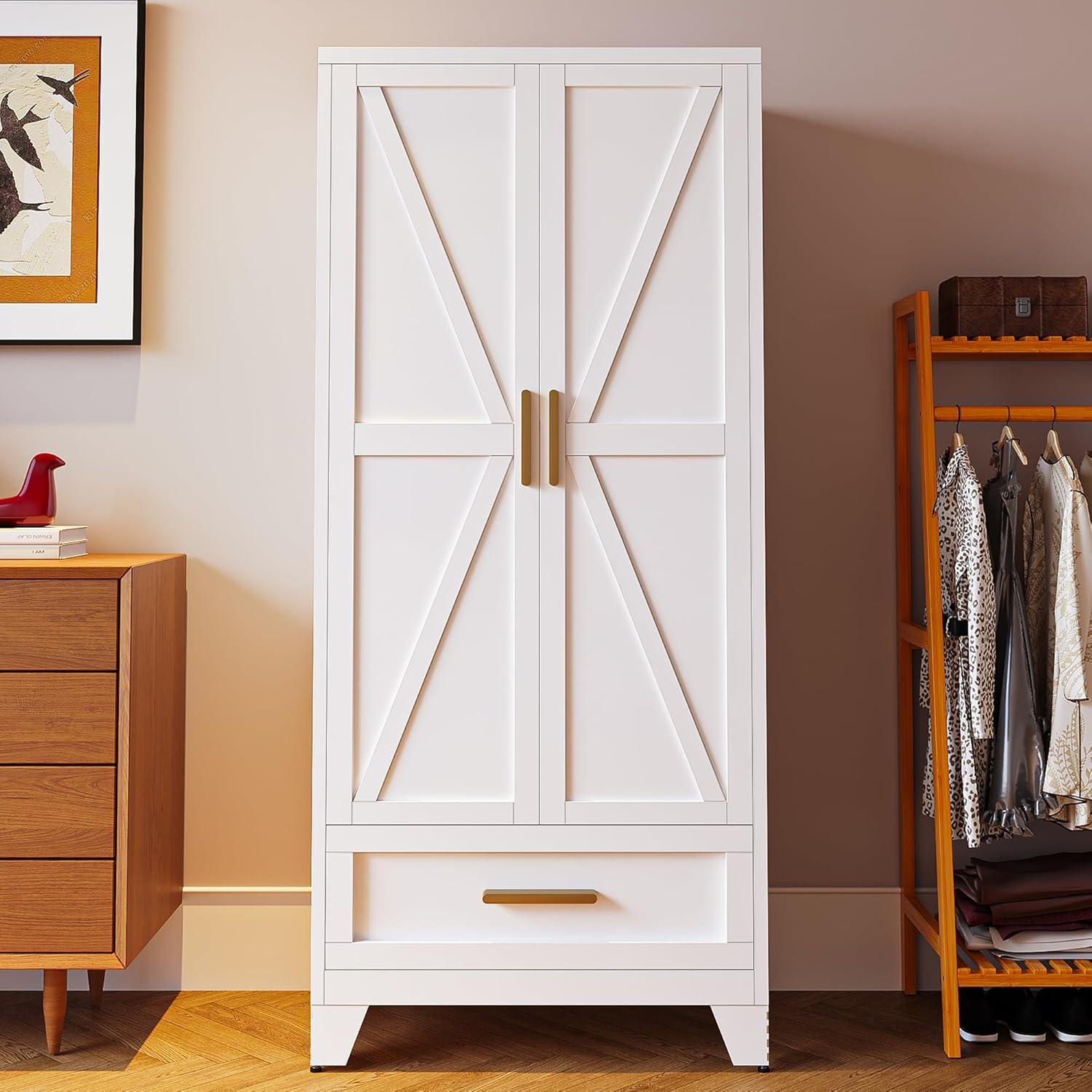 Our Honest Take on the 71″ Farmhouse Armoire Wardrobe Cabinet