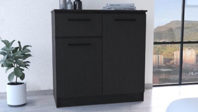 How We Organized Our Space with a Sleek Minimalist Black Dresser