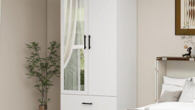 Why We Love the WonderWard 2-Door Armoire for Our Bedroom Storage