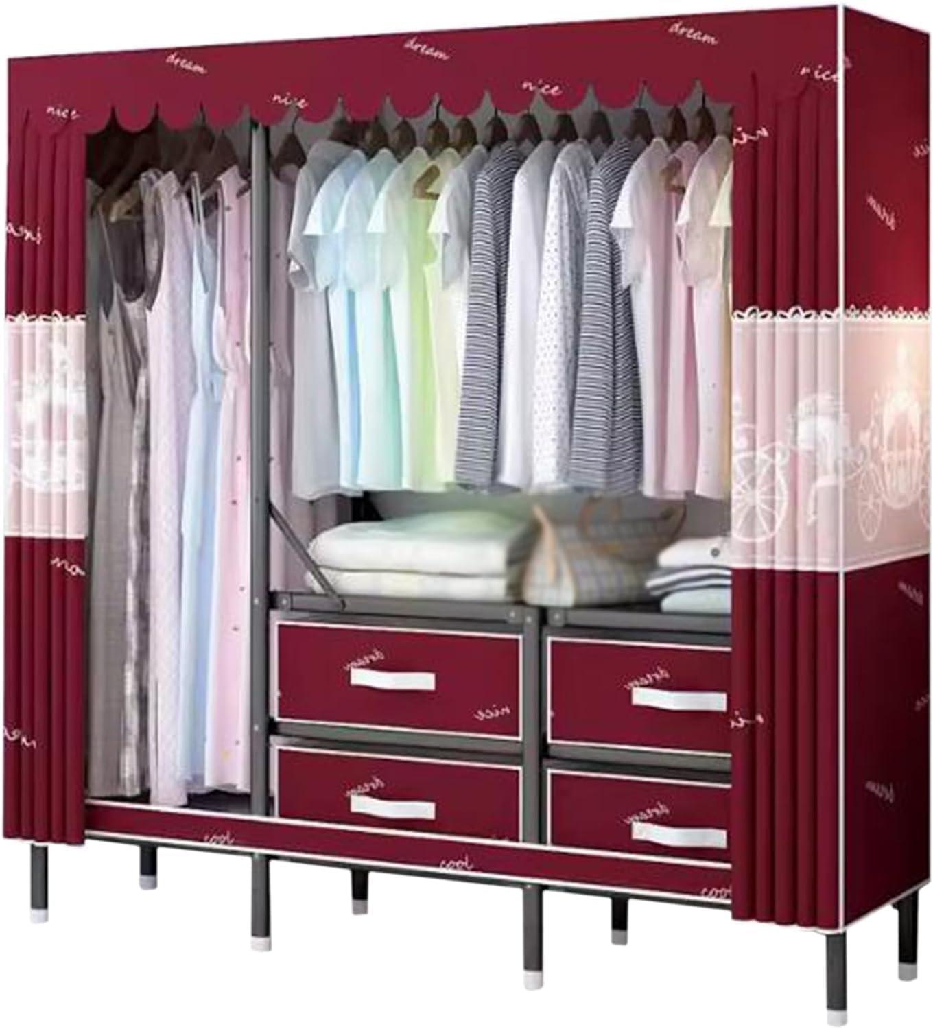 Our Take on the Foldable Closet with Spacious Drawer & Rail