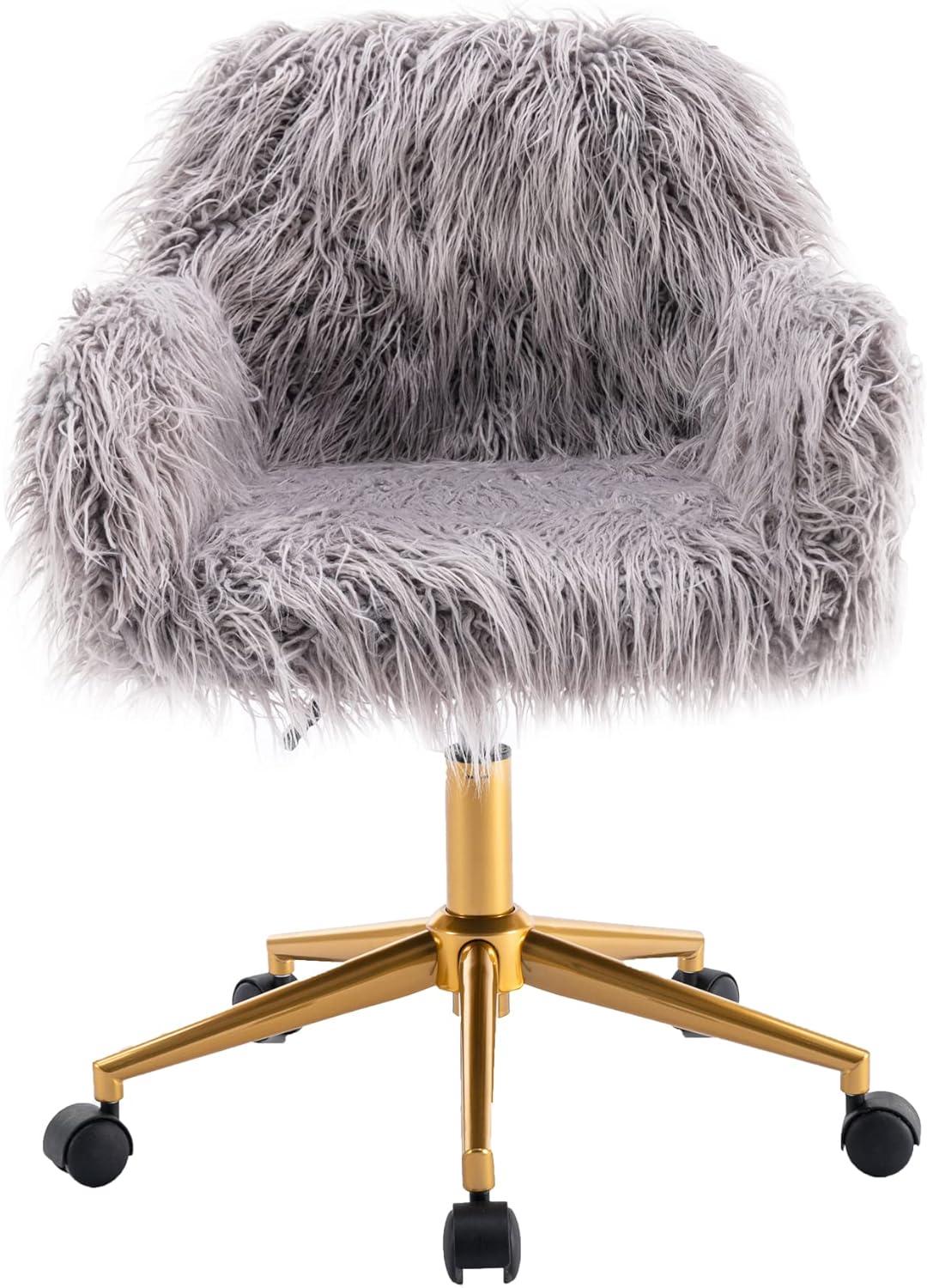 Our Cozy Review: Fluffy Faux Fur Desk Chair for Every Room