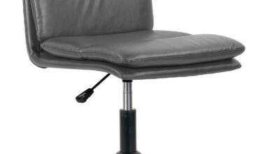 Our Honest Take on the Avak Grey Faux Leather Swivel Chair