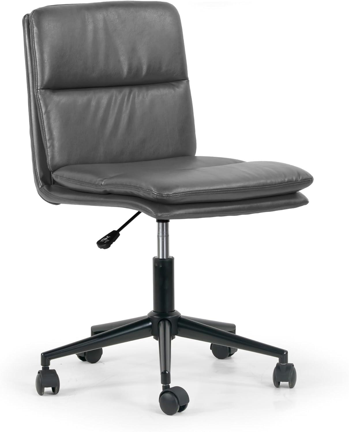Our Honest Take on the Avak Grey Faux Leather Swivel Chair