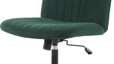 Our Take on the Stylish Dark Green Armless Swivel Office Chair