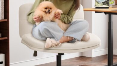 Our Take on the Sleek PU Leather Criss Cross Office Chair