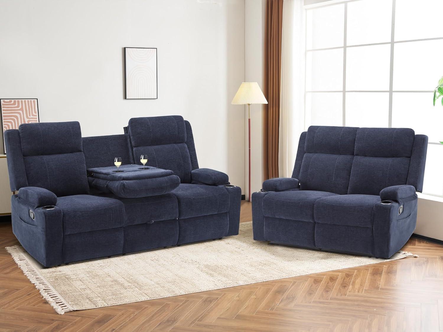 Our Take on the Blue Recliner Sofa Set: Comfort Meets Style