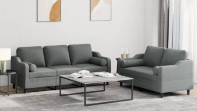 Our Honest Take on the Dark Grey Modern 2 & 3-Seater Sofa Set