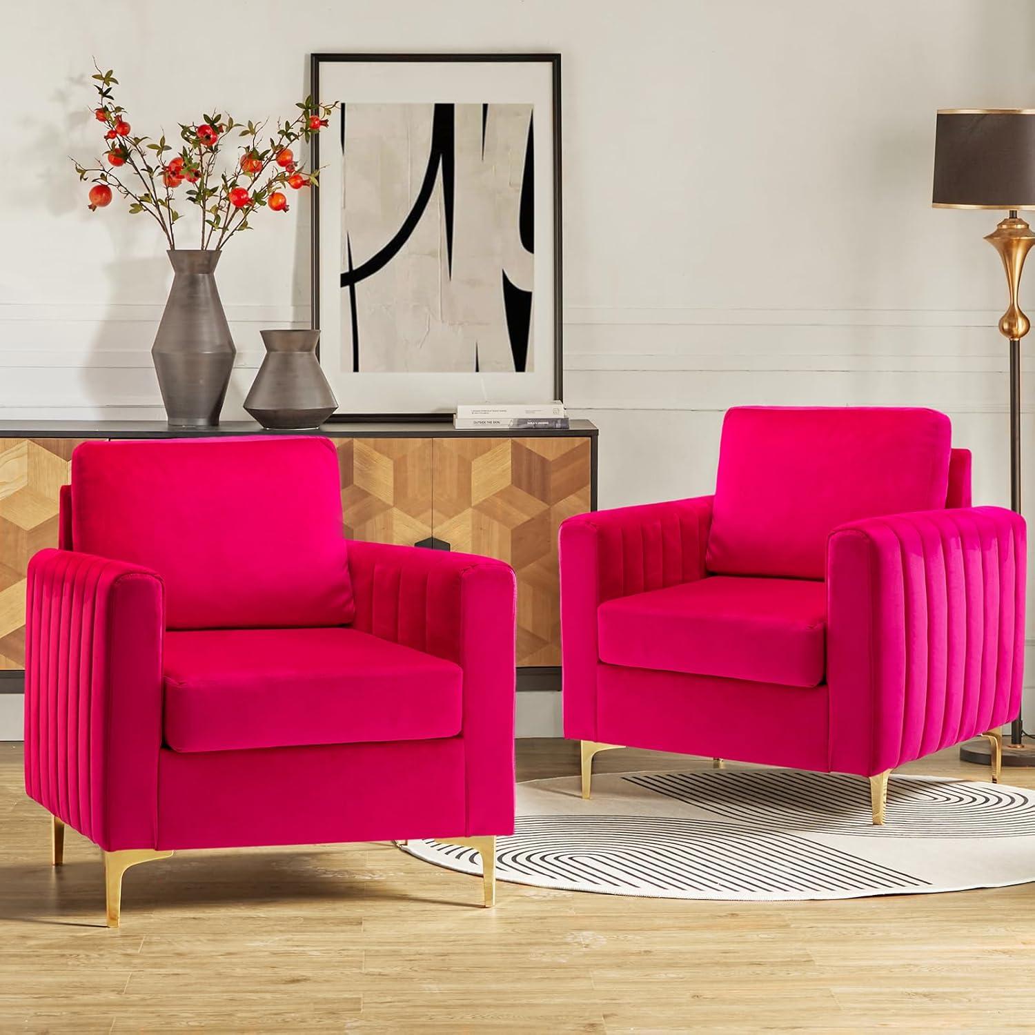 Our Honest Take on HULALA HOME Velvet Accent Club Chairs Set