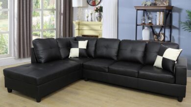 Why We Chose the Black Faux Leather L-Shape Sectional Sofa