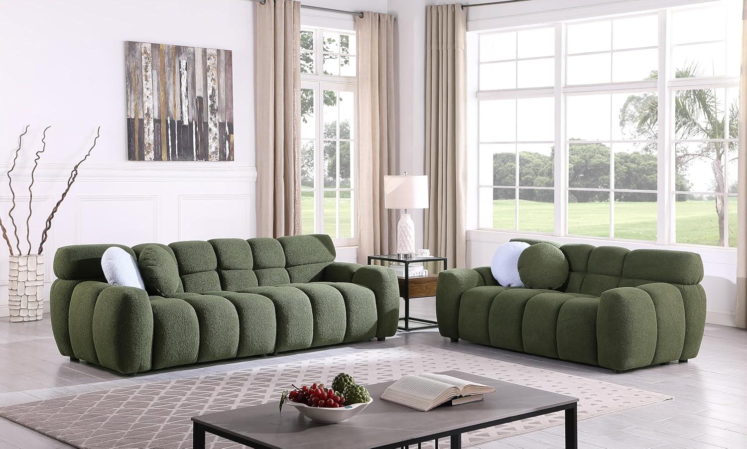 Our Honest Take: Cozy Marshmallow Boucle Loveseat Sofa Set Review