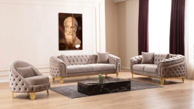 Our Take on the Taupe Velvet 3-Piece Living Room Set