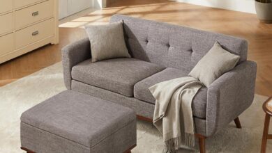 Why We Love the Kingfun 65″ Loveseat & Ottoman Set