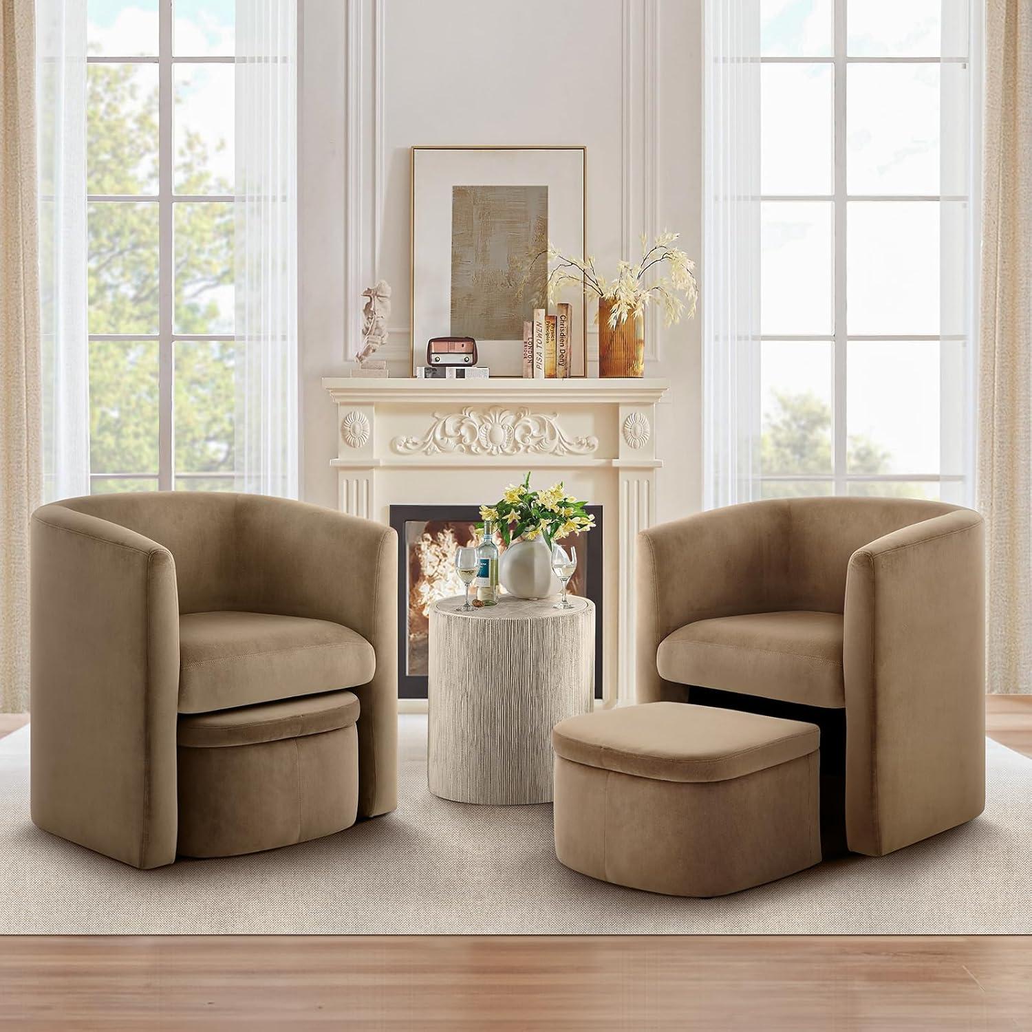 How We Found Comfort and Style in the COLAMY Velvet Barrel Chair Set