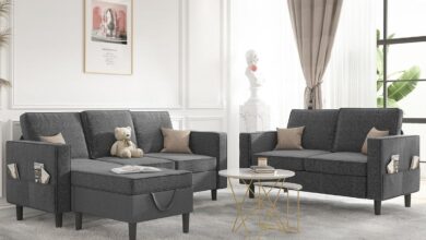 Our Honest Take on the BALUS 3-Piece Linen Sofa Set