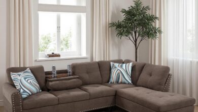 Why We Love Our Convertible Linen Brown Modular Sectional Sofa