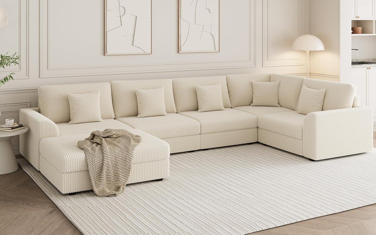 Our Honest Take on the 146″ Modular U-Shaped Sleeper Sofa