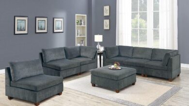 How We Transformed Our Living Room with a Gray Chenille 7-Pc Sectional