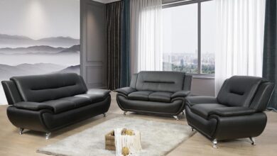 Our Take on the Sleek, Durable Vegan Leather Sofa Set