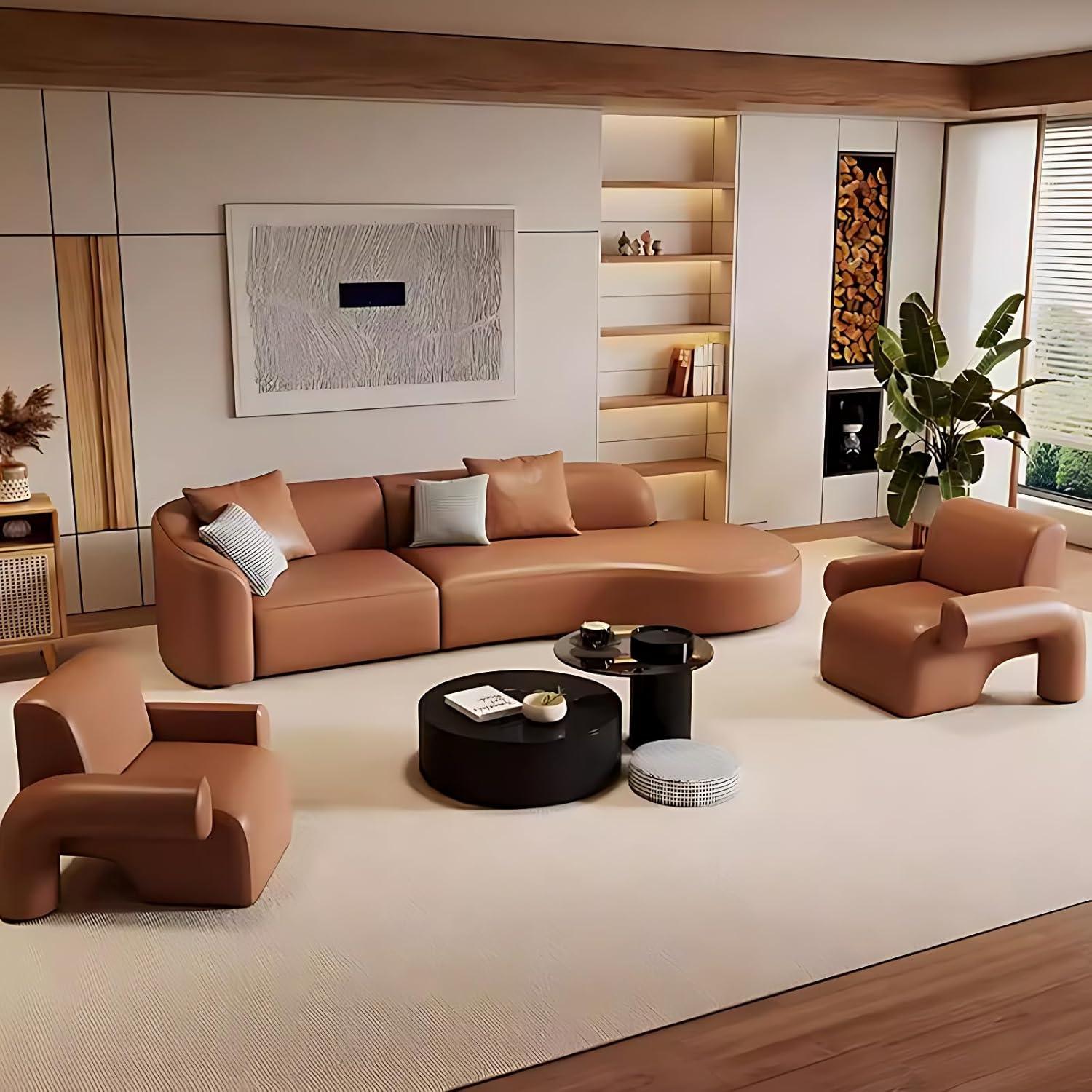 How Our Modern Curved Sectional Sofa Transformed Our Living Room