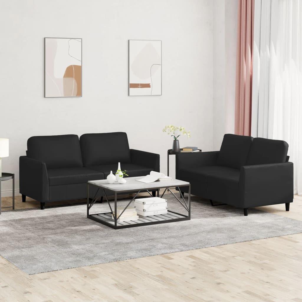 Our Honest Take: Sleek Black Faux Leather Sofa Set Review