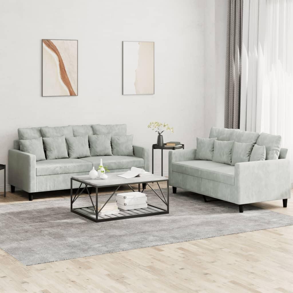 Why Our Modern Light Grey Velvet Sofa Set Is Perfect for Us
