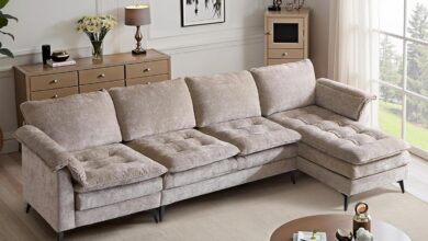 Our Take on the VINGLI 129″ Reversible L-Shaped Sectional Sofa