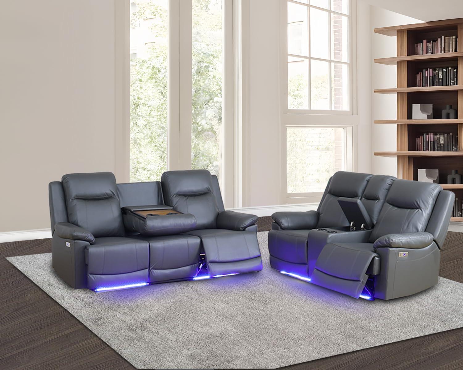 Our Honest Take on the GEBADOL Power Recliner Sofa Set with LEDs