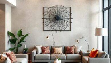23 Stunning Metal Wall Art Ideas to Elevate Your Apartment Living Room Decor