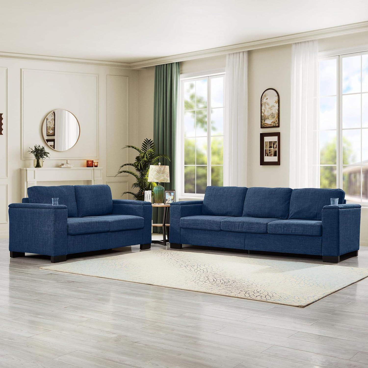 Our Take on the Modern Polyester Sofa Set with Smart Storage Features