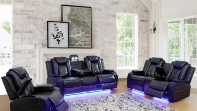 Our Review: Stylish Power Recliner Sofa Set with LED & USB Features