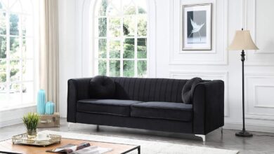 How We Transformed Our Living Room with a Modern Black Sectional
