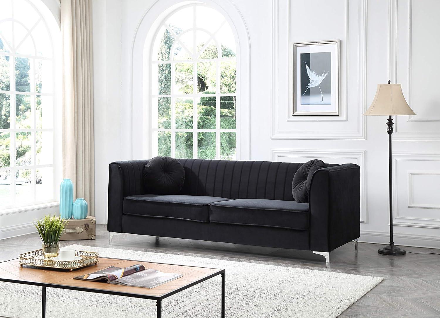 How We Transformed Our Living Room with a Modern Black Sectional