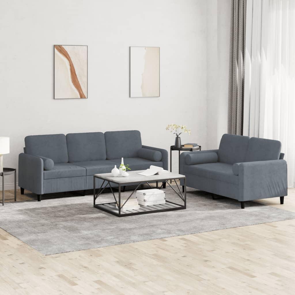 Our Honest Take on the Dark Grey Velvet Sectional Sofa Set