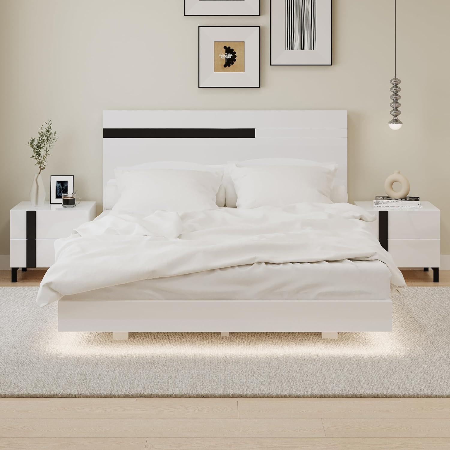 How We Transformed Our Space with Merax’s Modern Floating Bed Set