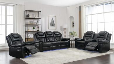 Our Take on the 3-Piece Black Leather Recliner Sofa Set