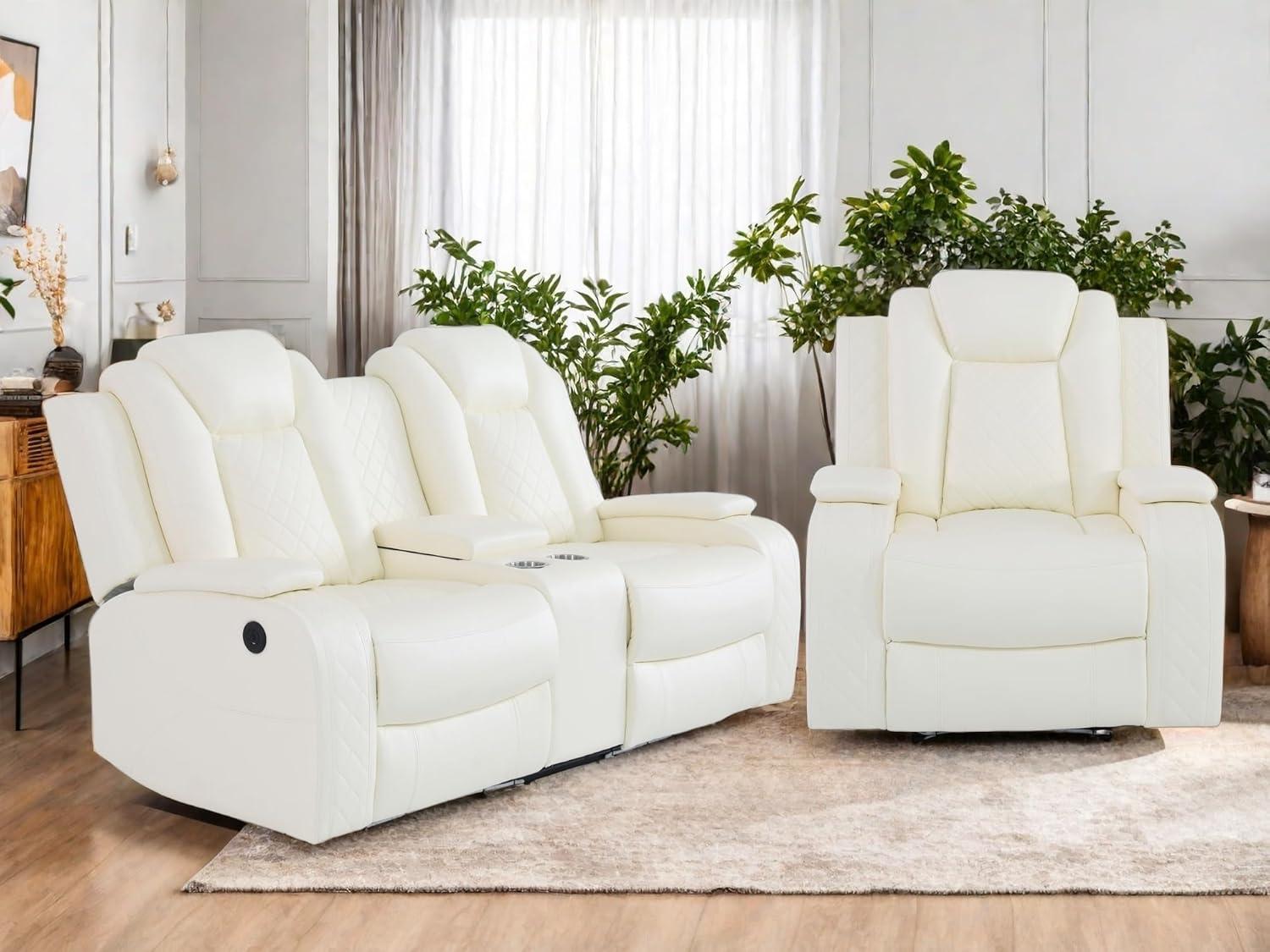 Why We Love the FONTOI Leather Recliner Sofa Set for Home Comfort