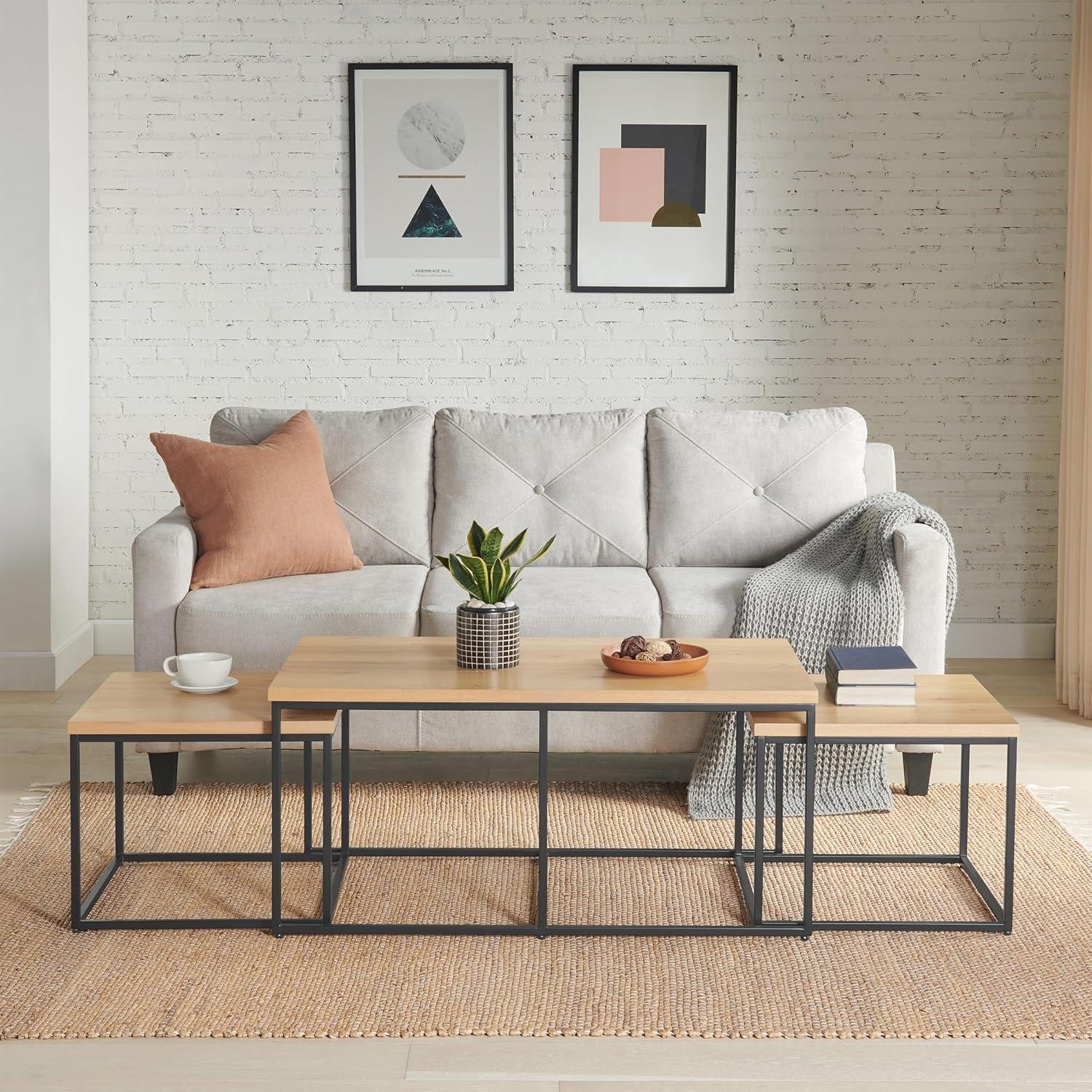 How We Loved the Lavish Home Walnut Nesting Table Set