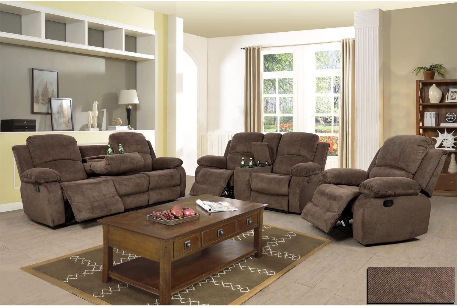 Our Take on the Taupe Corduroy Reclining Sofa Set: Comfort Meets Style