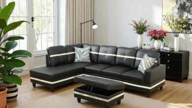 How We Loved the Toseslo L-Shape Faux Leather Sectional Sofa