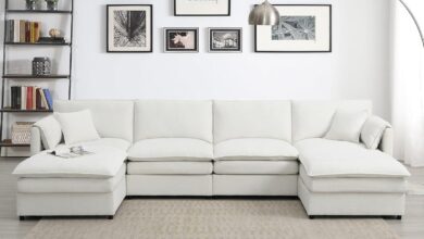 Our Honest Take on the 134″ Chenille U-Shaped Cloud Sofa Set
